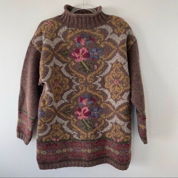 Vintage Express Tricot Wool Blend Pullover Sweater Tunic Length Women Size S - Picture 5 of 11